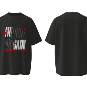 Camiseta Oversized "No Pure No Gain"